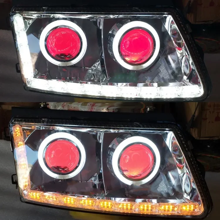

LED HID Xenon Headlight for Volkswagen vw passat b5 bora Angel Eyes DRL Daytime Running Lights Turn Signal Car Accessories