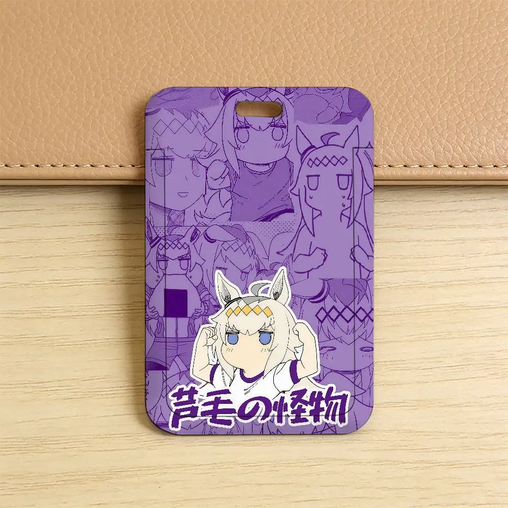 Game U-Umamusume Pretty Derby K Kunststoff-Schiebeabdeckung Schlüsselband Arbeitsausweis-Tasche Bus Studenten-Foto-Idol-Ausweishalter Mitarbeiter – Detail 4