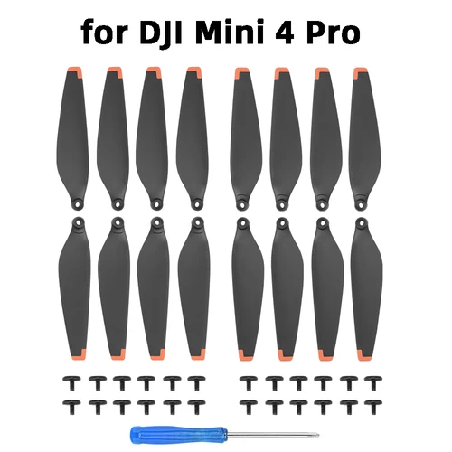 4 pares de repuesto de hélice para DJI MINI 4 PRO 6030F, accesorios de hoja, ventiladores de ala ligeros, accesorios de repuesto para drones