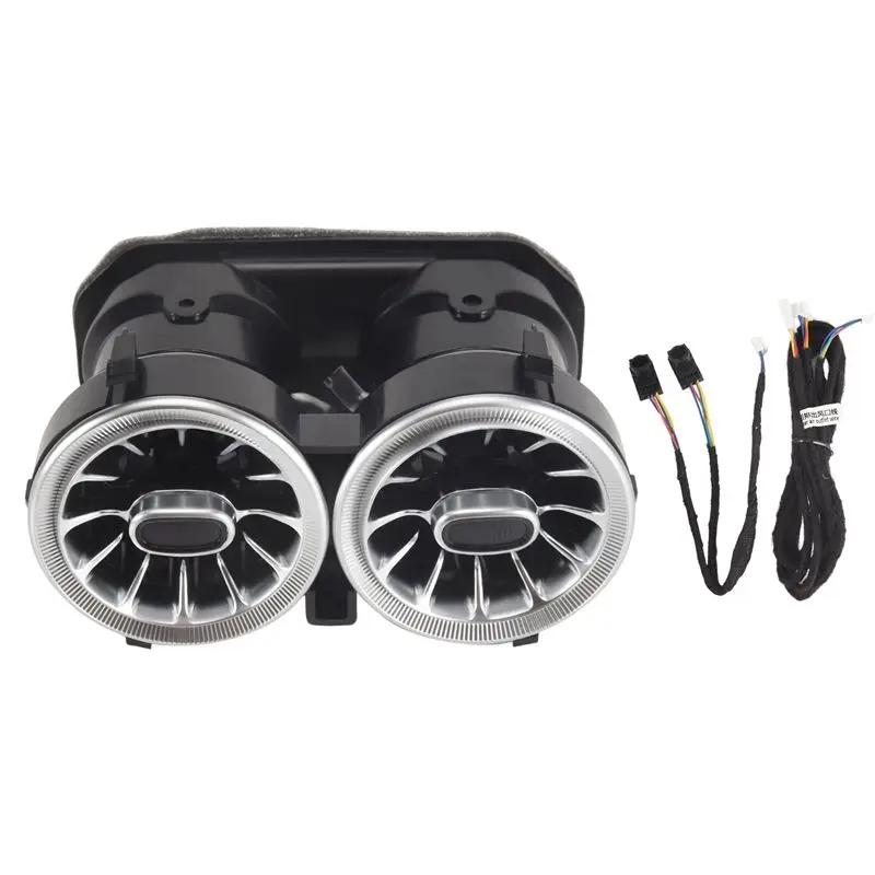 

Unusual For A-Class W177 2019-2024 64 Colors Rear Air Conditioner Outlet LED Ambient Light Lamp Turbine Air Vent