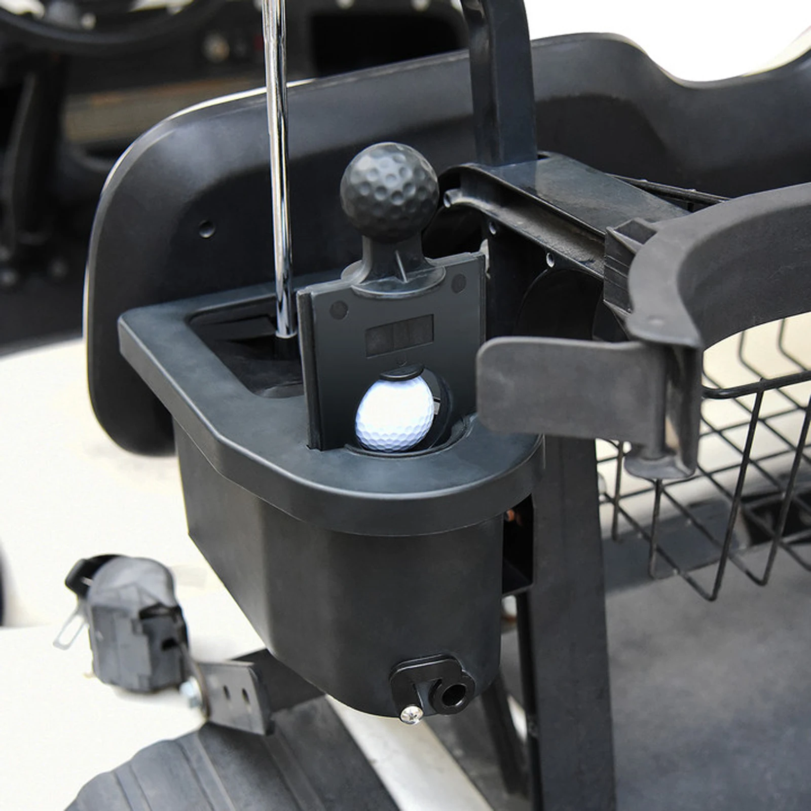 Golf Cart Ball Washer Pre Drilled Mount Easy Cleaning Multi Use for Club Car with Bracket Washing Club Head Washer