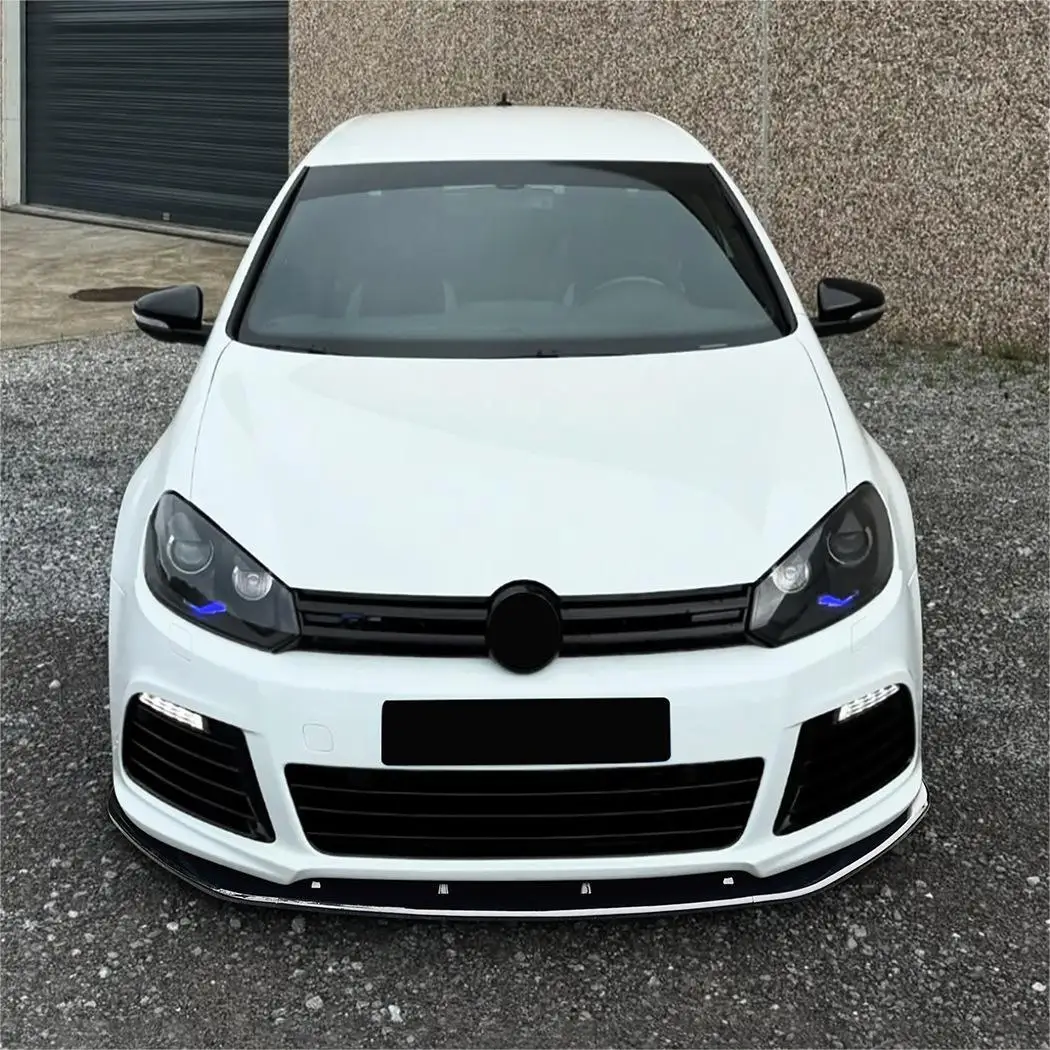 

Front Bumper Spoiler Lip Splitter Deflector Diffuser Guard ABS Gloss Black Kits For Volkswagen Golf 6 MK6 R R20 2008-2013 Tuning