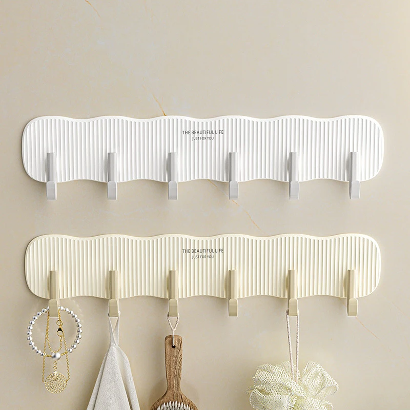 

Door Hanging Hook Multi Row Dormitory With Strong Adhesive Walls Kitchen And Bathroom With No Drilling Hooks Home Organization