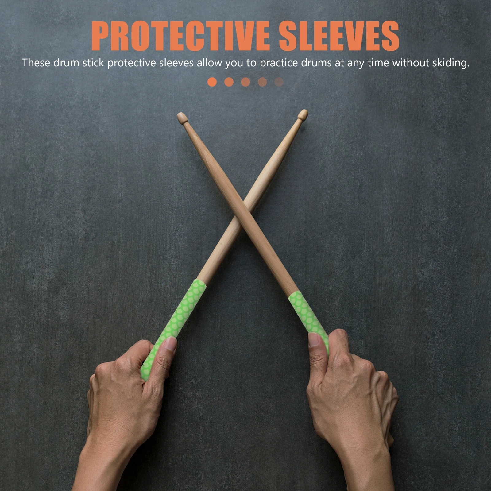 

Non-slip Drum Stick Cover Drumstick Grip Hit Sticks Drumsticks Grips Tape Drummer Accessories