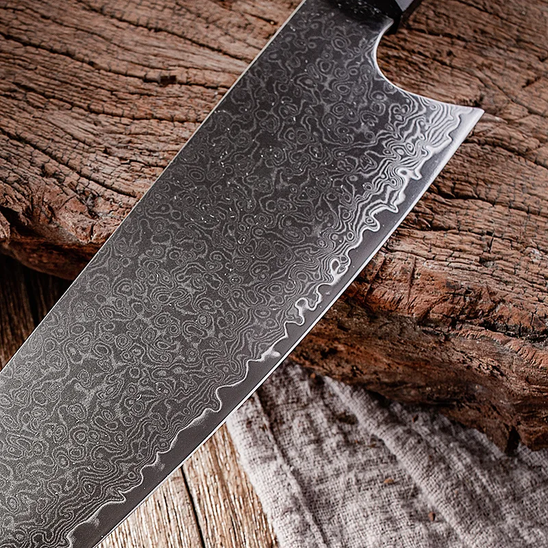 8 Inch Kiritsuke Knife 67 Layers Damascus Steel 9Cr18MoV Blade Sharp Chefs Cleaver Slicing Japanese Kitchen Knife G10 Handle