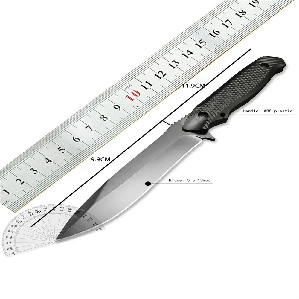 Taktische Feste Klinge Messer 5Cr13Mov Klinge Kunststoff Griff EDC Outdoor Wandern Camping Jagd Schneiden Überleben Werkzeug mit Mantel