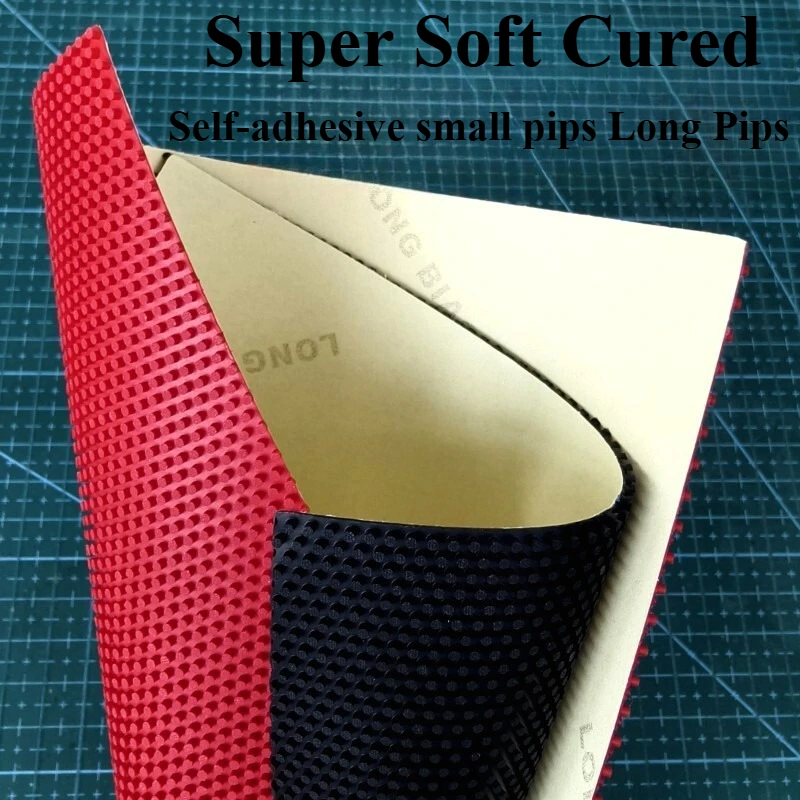 Double Fish 1615 Super Soft Cured Table Tennis Rubber Self-adhesive Small Pips Long Pips OX Ping Pong Rubber ITTF Approval view 2