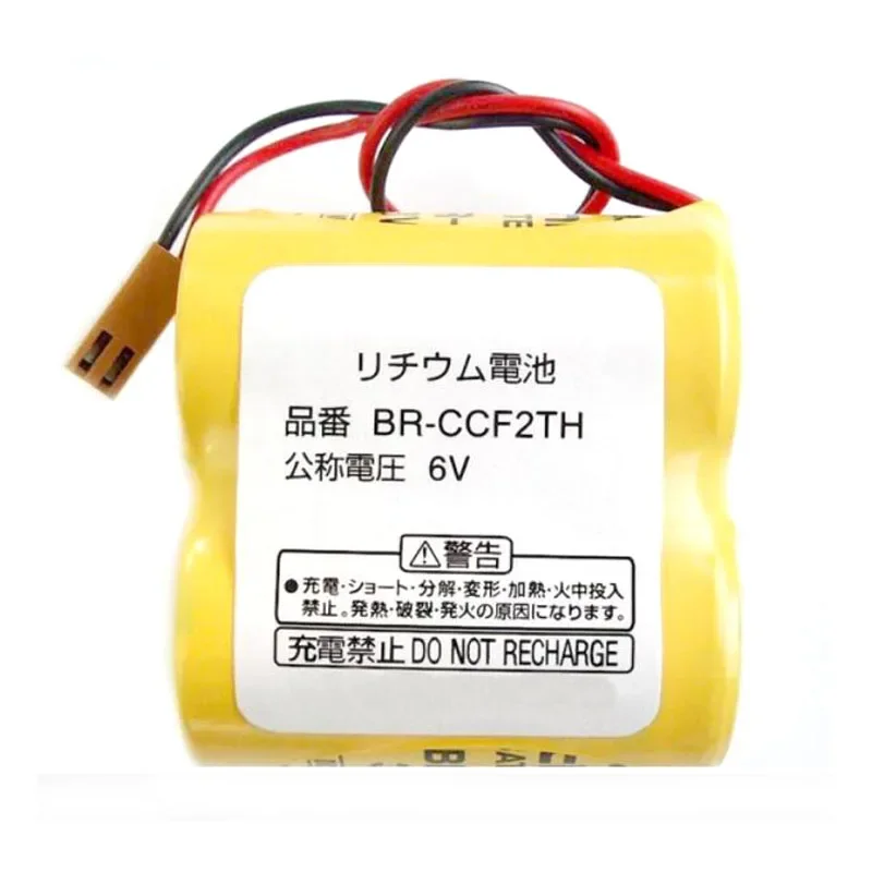 

Original BR-CCF2TH A06B-6073-K001 A98L-0001-0902 5000mAh 6V PLC Lithium Battery with Plug for Panasonic Fanuc BR-CCF2TE Battery