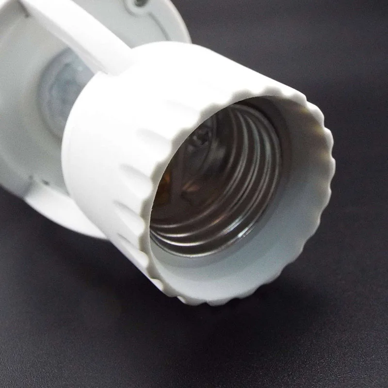 Czujnik ruchu na podczerwień E27 wtyczka zasilania podstawa do lampy LED Adapter gniazda uchwyt przełącznik światła żarówki 110V-240V PIR indukcji a1