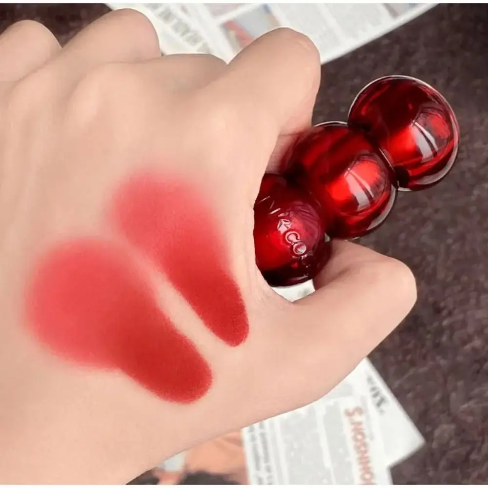 Autumn Winter Lipstick Rock Sugar Gourd Velvet Lipstick Long-Lasting Rose Nude Matte Lip Glaze Blush Non-stick Cup Lip Mud Women