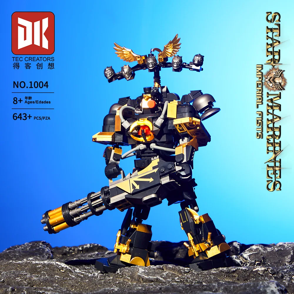 

DK1003 1001 1002 1004 Blood Angels Style Red Mecha Model Building Blocks Toy for Kids Educational Birthday Gift