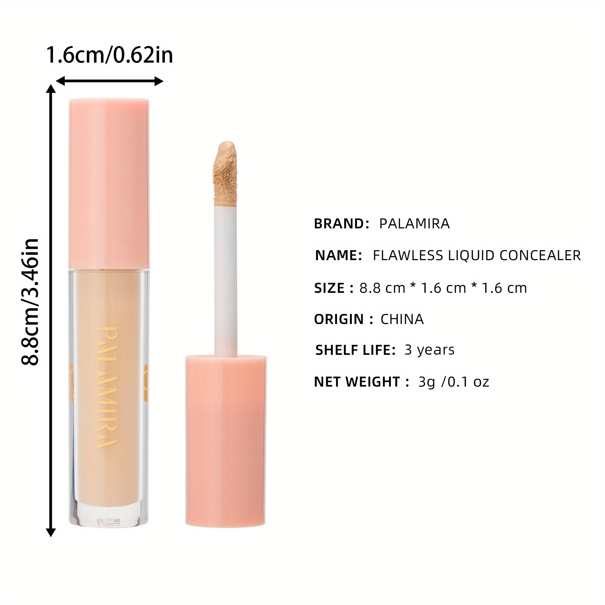 Corrector de cobertura total de larga duración, 6 colores, mate, resistente al agua, de ojeras, corrector de ojos y cuerpo, de larga duración y no tóxico