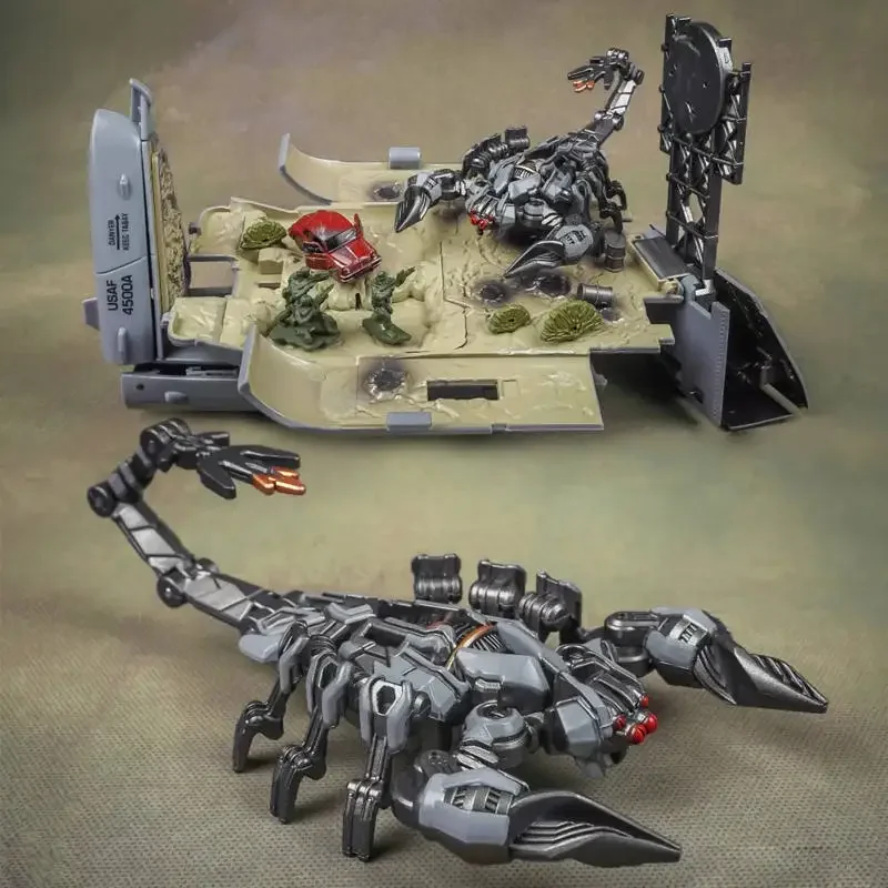 Transformatie Weijiang WJ Black Apple M05 Verborgen Vertigo Vervorming Speelgoed Vergrote Versie Film Helikopter Model met Scène