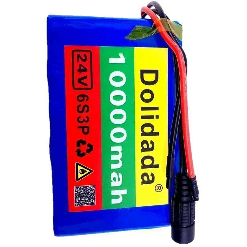 100% brand new 24V 10Ah 6S3P 18650 lithium battery 25.2V 10000mAh commuting car/lithium-ion battery pack+charger