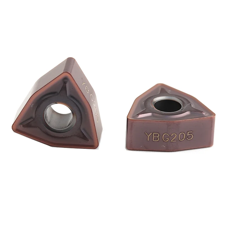 Carbide Inserts WNMG060404 WNMG060408 WNMG080404 WNMG080408 EM EF YBG205 External Turning Tools WNMG Blade CNC Lathe Cutter Tool
