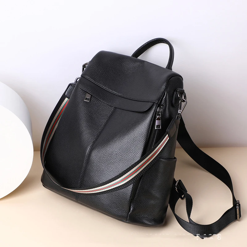 Backpack women 2024 new fashion leather backpack women's large capacity fashion all-in-one anti-theft travel bag