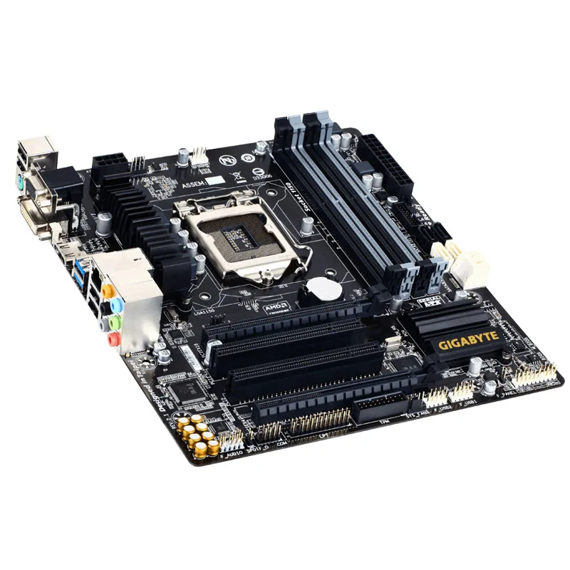 Imagem -02 - Gigabyte-placa-mãe Ga-b85m-d3h Usado para Desktop Soquete B85 Lga 1150 i7 i5 i3 Ddr3 32g Sata3 Usb Micro-atx