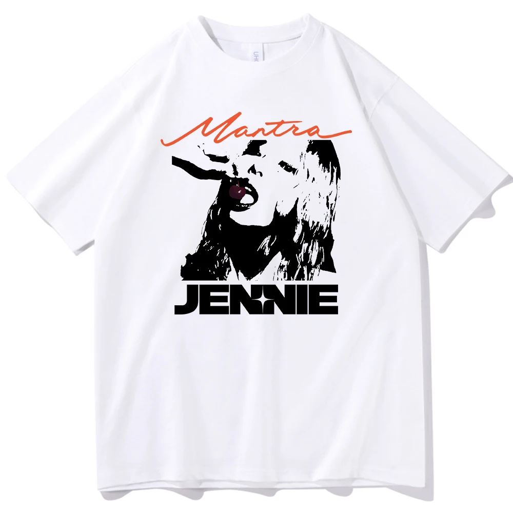 Jennie Mantra T-shirt O-Neck Short Sleeve Shirts Fans Gift