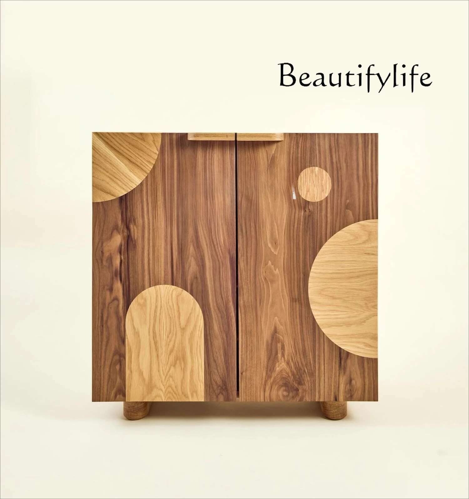 

Medieval solid wood dining side cabinet Modern simple side cabinet Locker Living room partition entrance cabinet