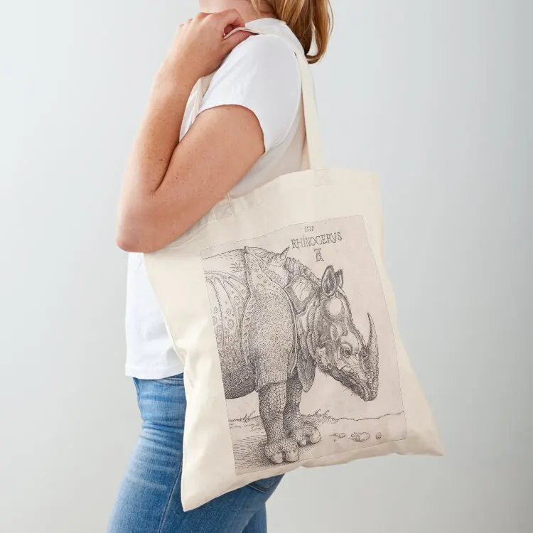 

Albrecht Drer - Rhinoceros 1515 Tote Bag Fabric bag sacs de shopping Large bags for women personalized tote
