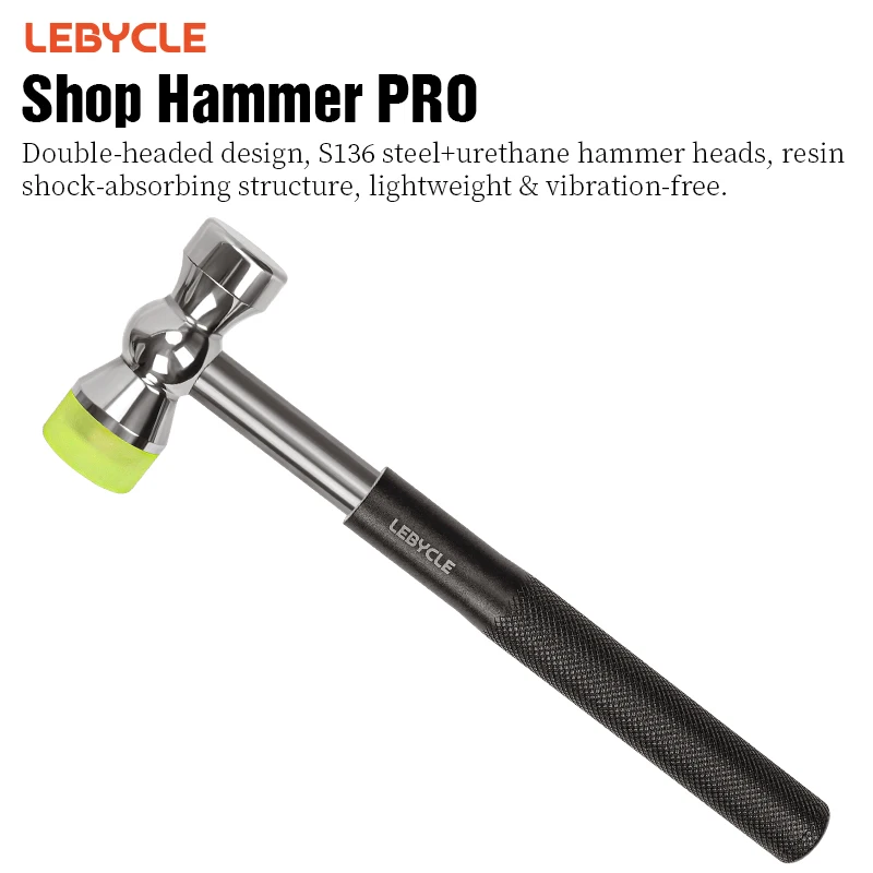 

LEBYCLE Bicycle Repair Hammer Bike Rubber Hammer Tool Bike Dual Head Workshop Hammer Bike Headset Bottom Bracket Hub Repair Tool