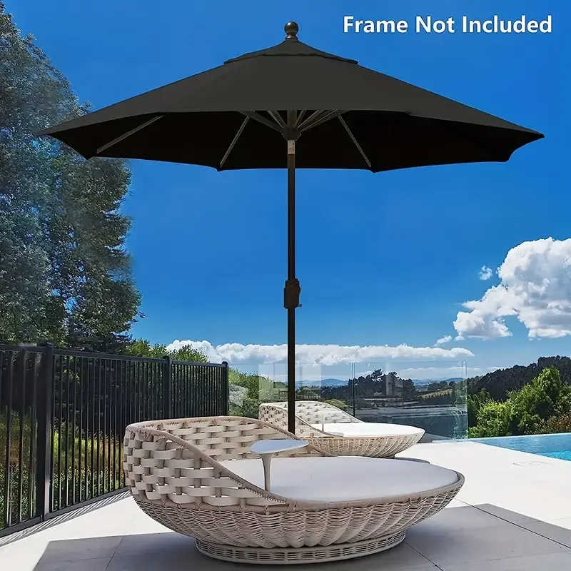 Replacement Umbrella Set Umbrella Cloth Cover Replacement, UV30+, Garden Backyard Pool Umbrella Cantilever Parasol Replacement