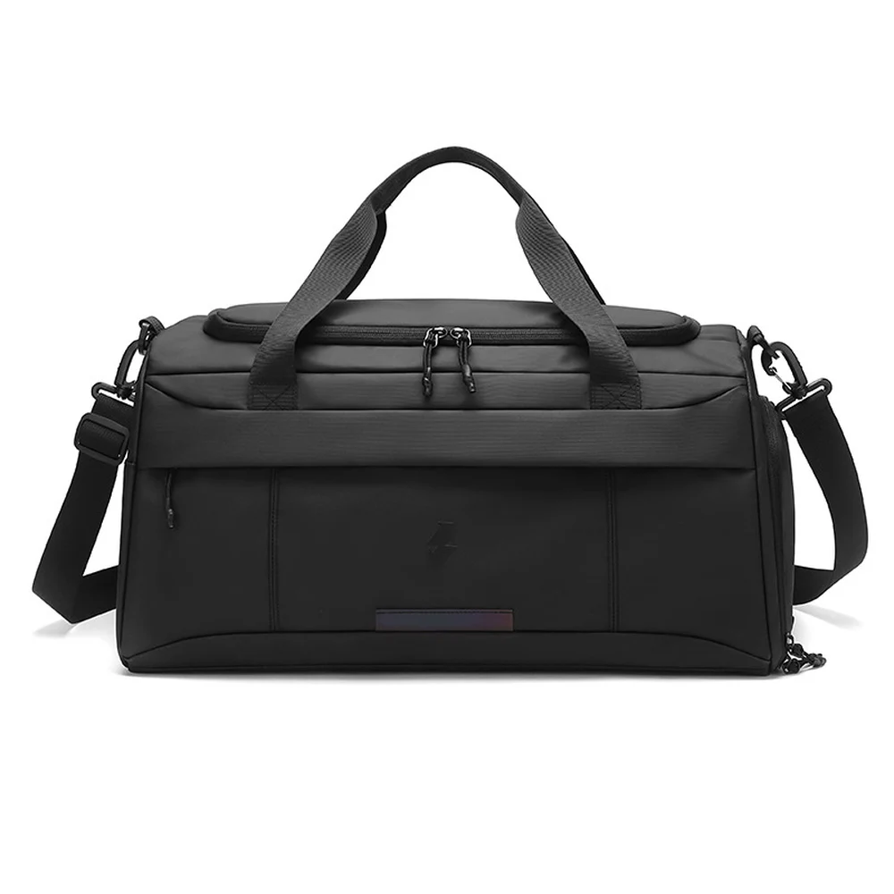 CFUN YA Nylon Travel Duffle Bag with Separate Shoe Compartment Wet Pocket and Removable Shoulder Strap for Gym Weekend Trips