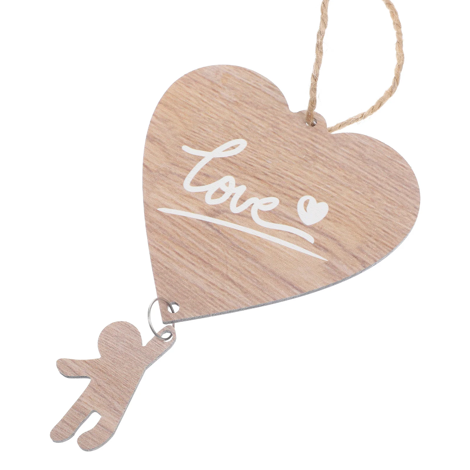 

Valentine's Day Wooden Hanging Board Heart Shape Decorative Sign for Living Room Bedroom Wedding Event Decoration