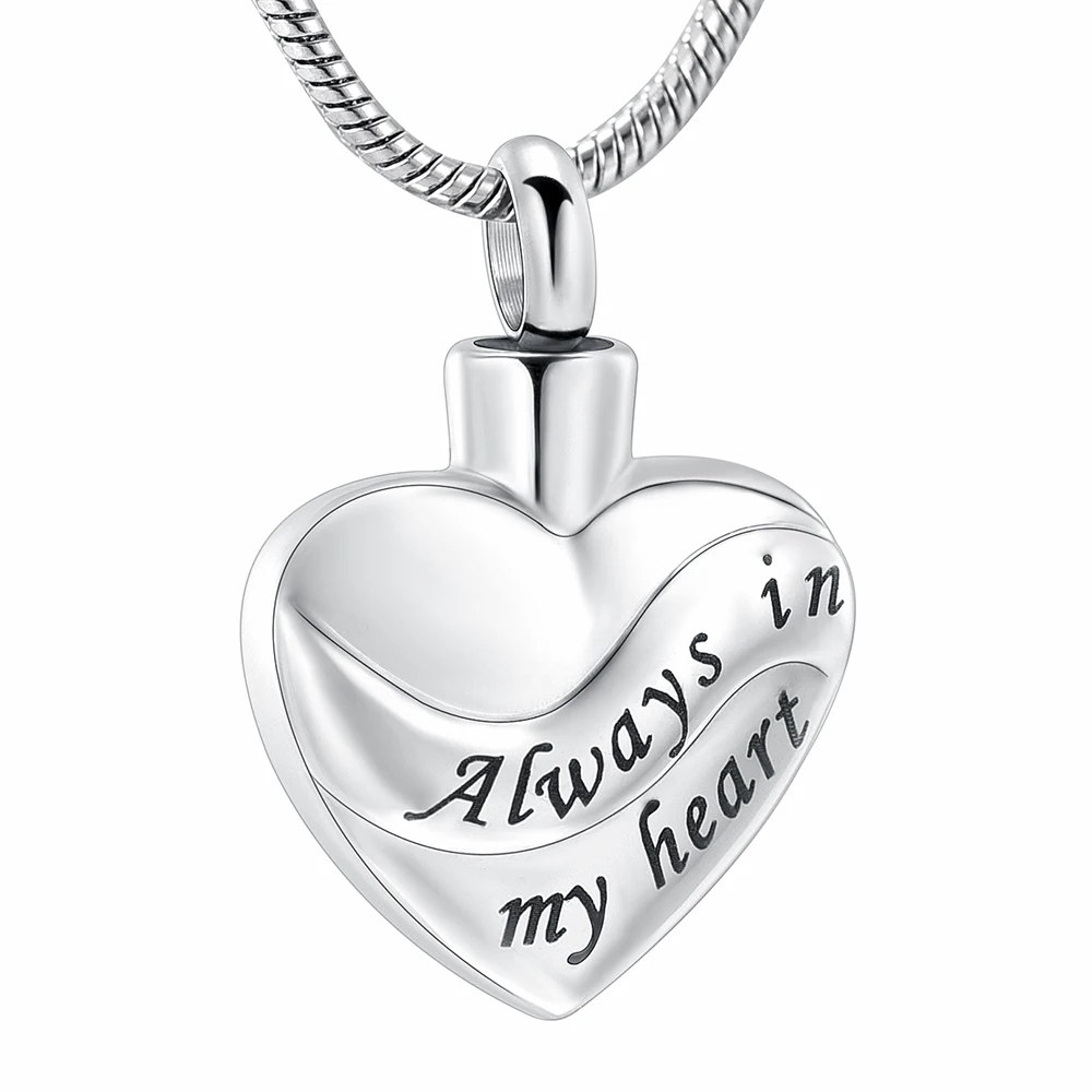 Cremation Urn Necklace for Ashes Small Heart Memorial Jewelry Ashes Holder Keepsake Pendant (Pendant only)