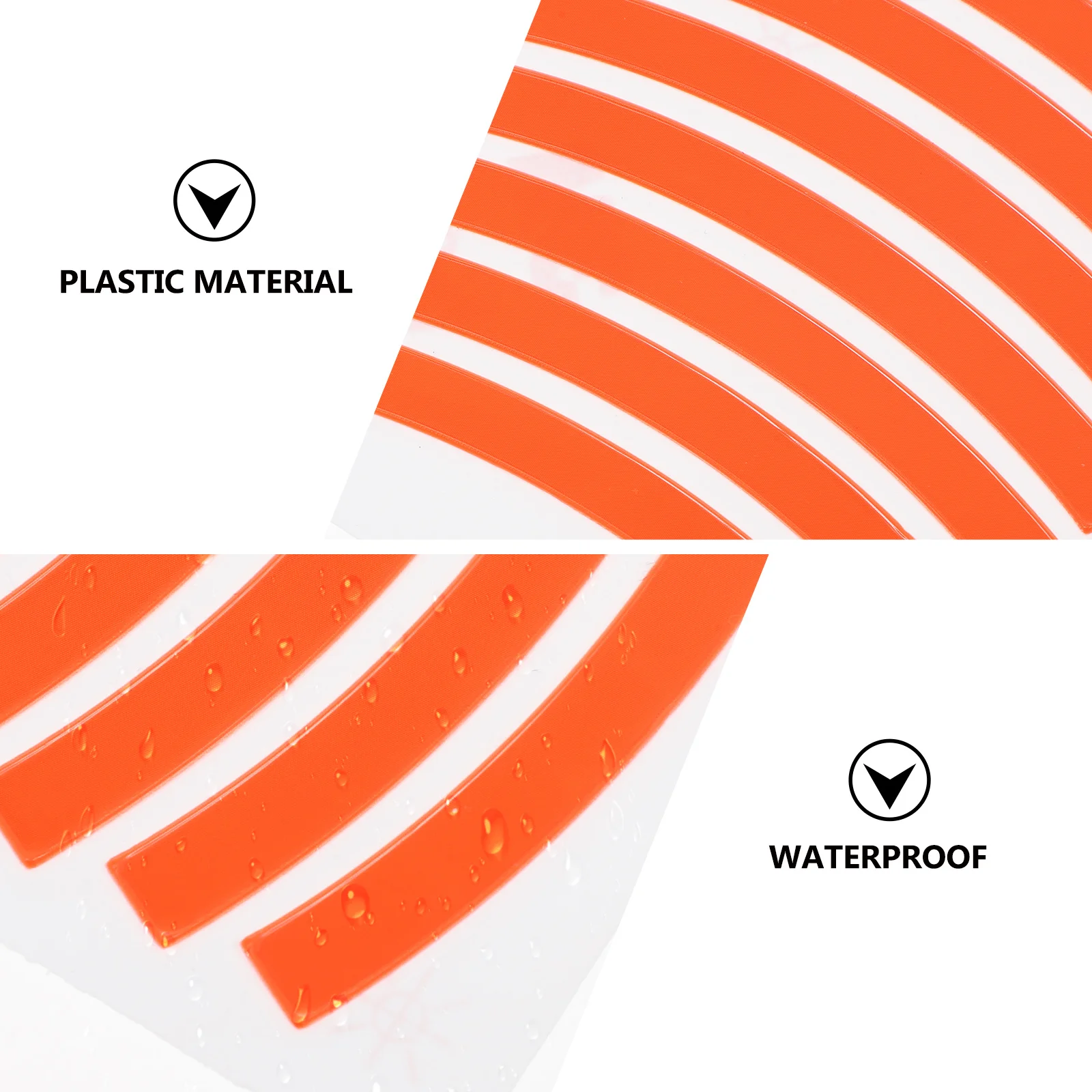 

Balance Bike Reflective Wheel Rim Sticker Waterproof Durable Safety Adhesive Tape Night Riding Decal Long Lasting Adhesion