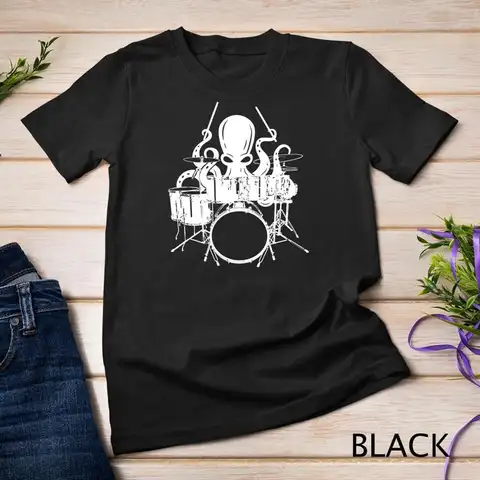 Drums Octopus T Shirt Unisex T shirt