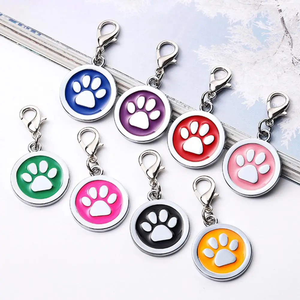 Dog Collar Address Tags for Dogs Medal with Engraving Name Kitten Puppy Accessories Personalized Cat Necklace Chain