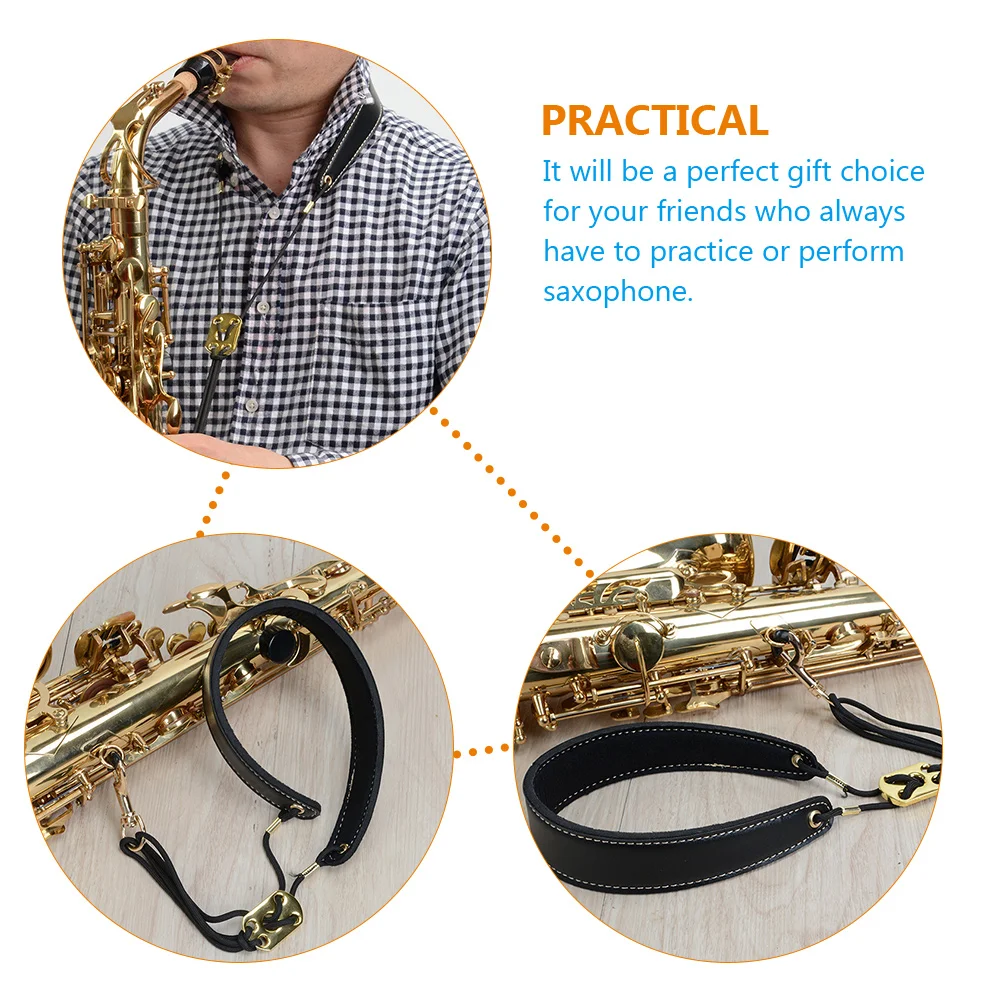 

Saxophone Strap Tenor Alto Kids Adjustable Neck Lanyard Cushion Alto Tenor Soprano Sax Straps Belt Buckle Sax Accessory
