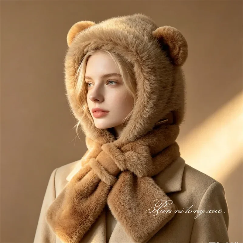 Women s Winter Hat and Scarf Set with Ear Flaps and Fleece Lining for Cold Weather Outdoor Commute