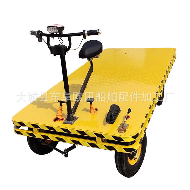 

Electric double-beam high-power trolley, pulling goods, flat truck, electric handling truck
