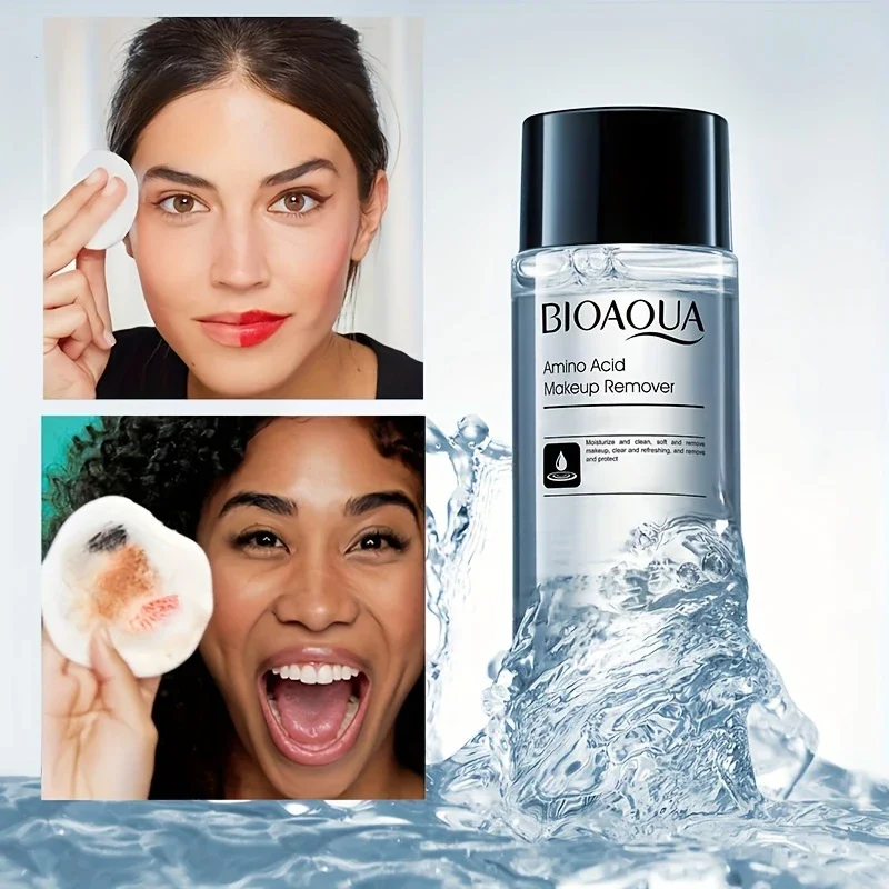 مزيل مكياج لطيف للمياه من الأحماض الأمينية - تنظيف عميق فعال للبشرة الحساسة، نسيج طازج ولطيف، سهل الشطف #2