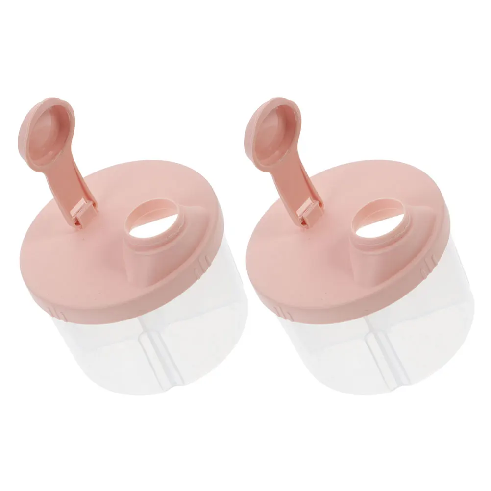 

2pcs Formula Container Portable Travel Box Large Capacity Baby Food Storage Compartment Milk Powder Storage Box Reusable