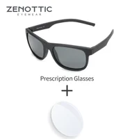 ZENOTTIC Tr90 gafas de sol polarizadas graduadas para hombres gafas de sol de conducción espejo cuadrado clásico protección Uv400 gafas de sol