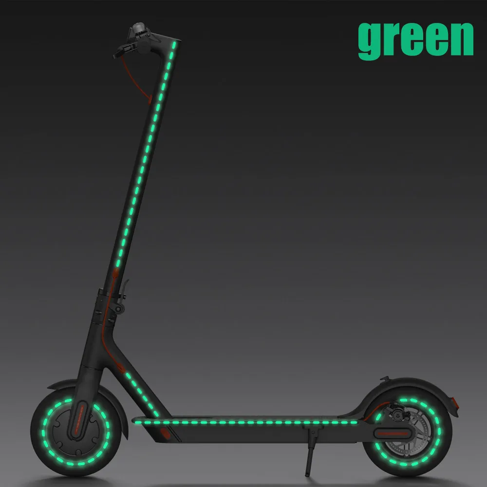 Waterproof Body Radiation Strip For Xiaomi 3 M365 pro 1s pro2 Electric Scooter Reflective Sticker Safe Driving Parts At Night