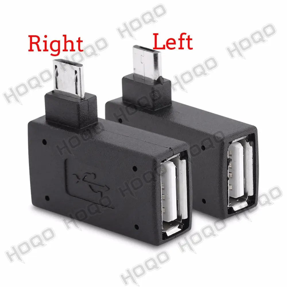 90 Degree Micro USB OTG Adapter for Fire Stick TV Snes mini Classic Nes Mini with Power Supply Left Right Angled adapter