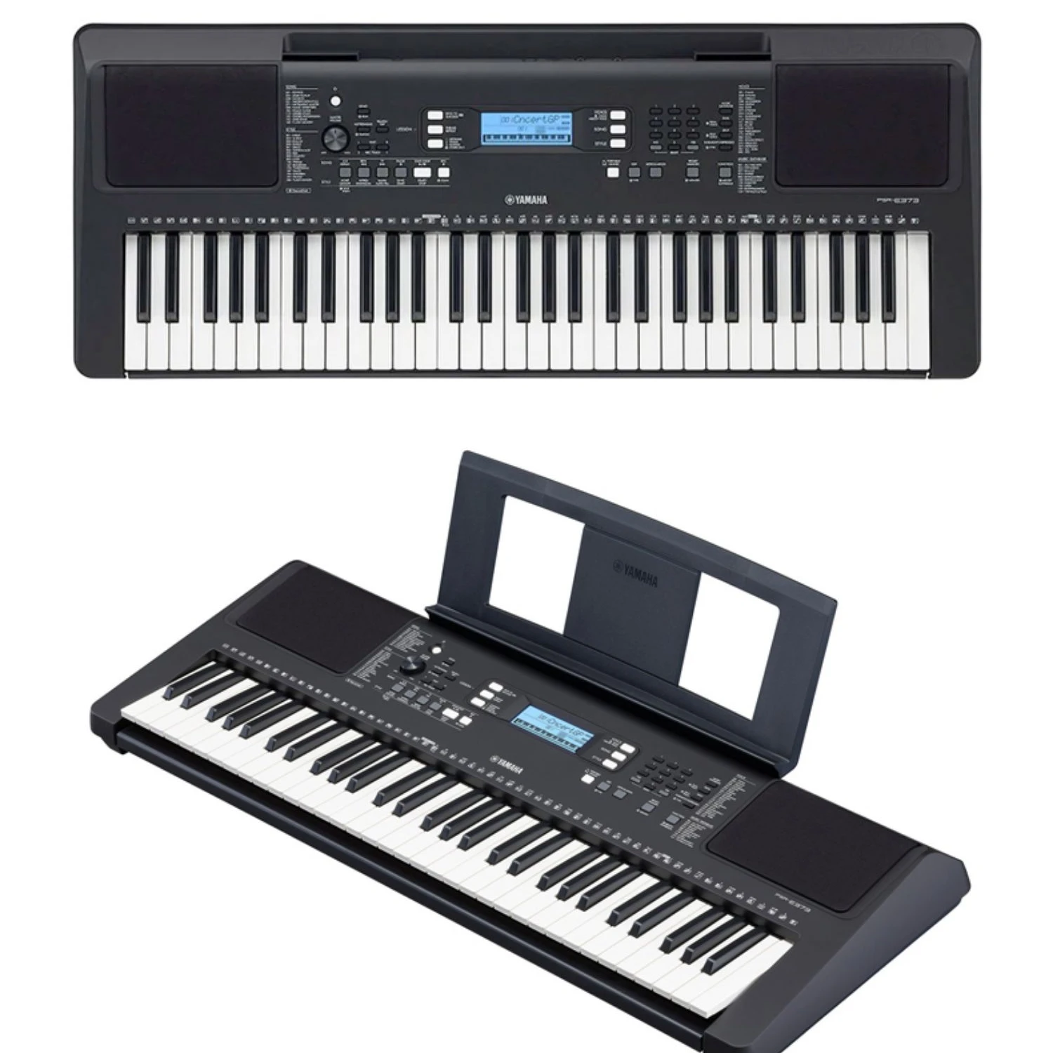 

New Yamahas Original Keyboards Offer 61keys English Panel Black Psr-E373 Keyboard Set