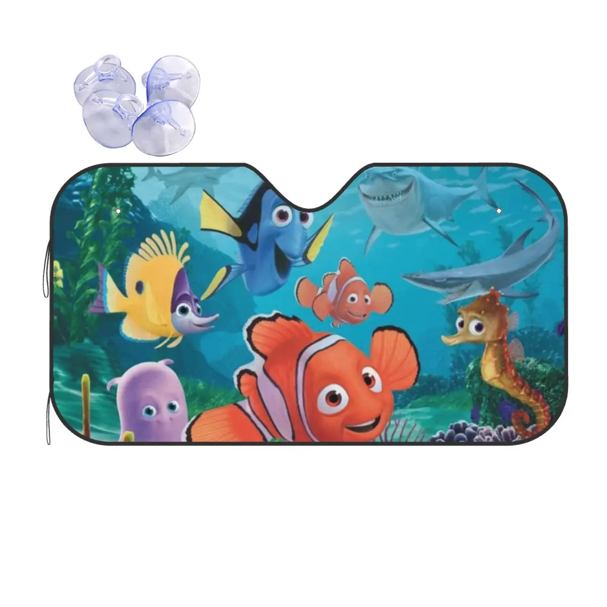 

Findings Nemos Marine Animals Foldable Sunshade Windscreen 70x130cm Aluminium Foil Car Window Windscreen Cover Car-styling