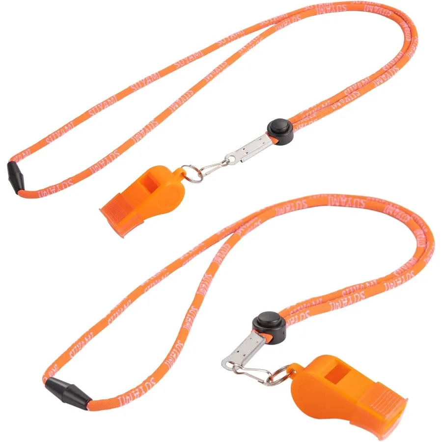 코치, 심판 및 공식 심판을 위한 끈이 달린 스포츠 호루라기