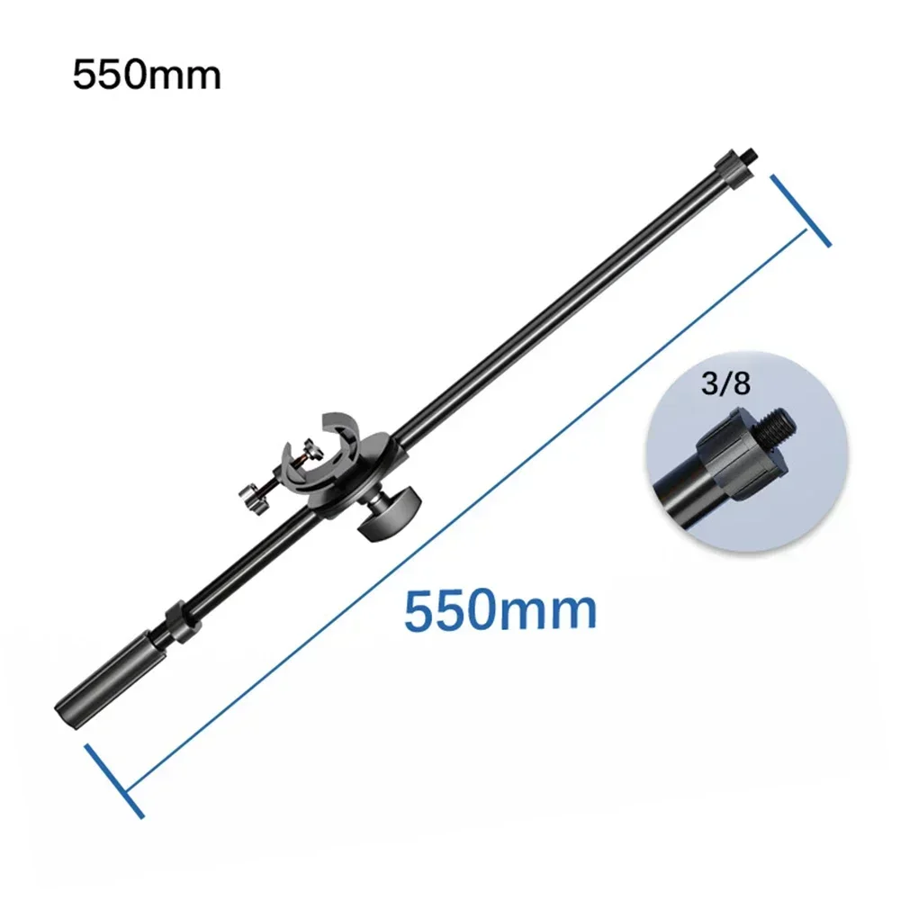 Rotating Video Live Bracket Microphone Stand Boom Arms Extension Crossbar      55CM      Tripod Live Broadcast Equipment