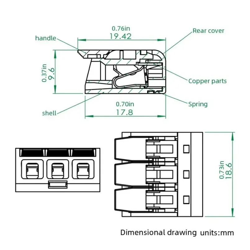 30 Pcs 32A Wire Connectors Compact Splice Connectors Quick Cable Connectors Light Terminal Connections image 6
