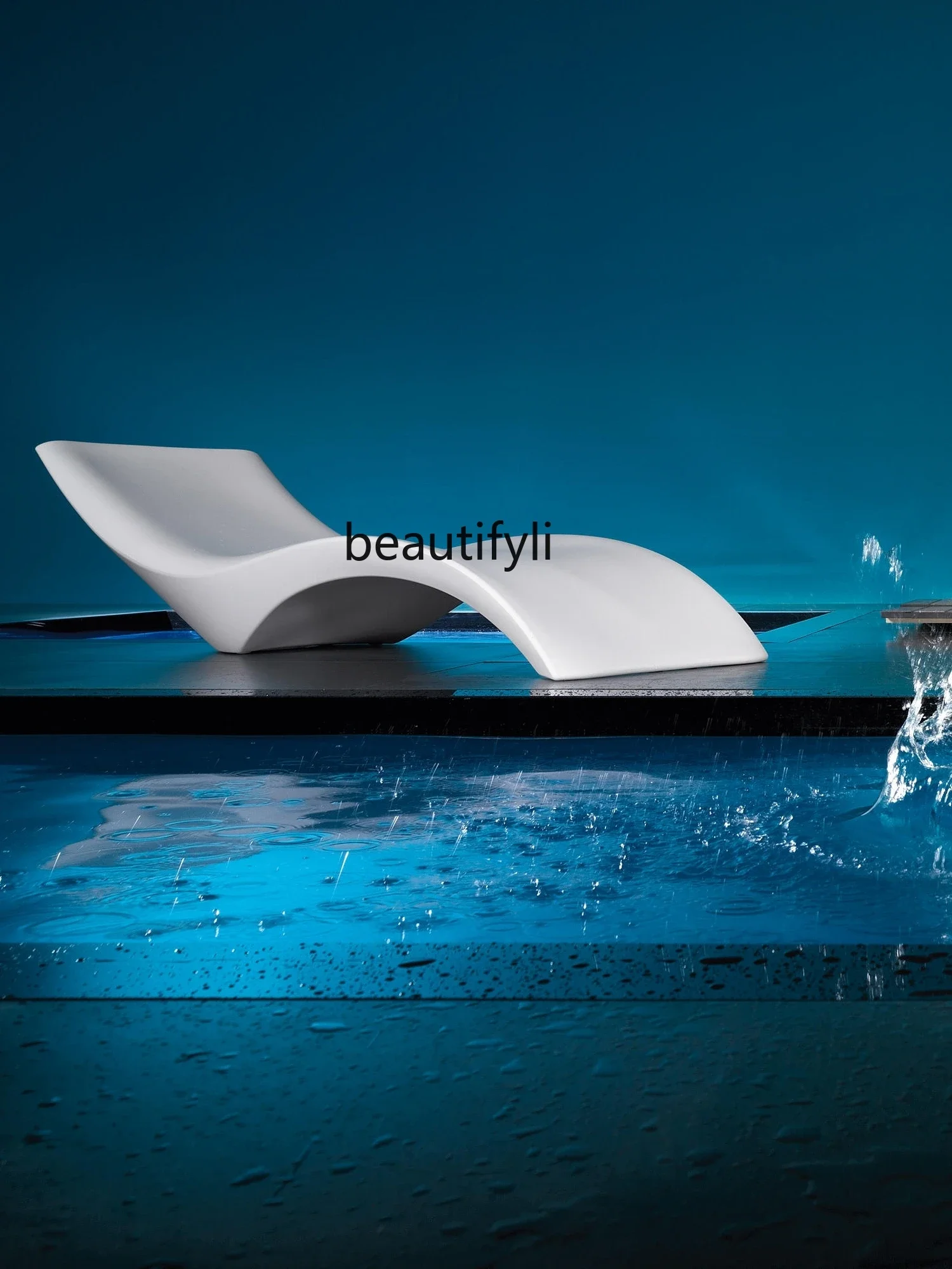 

Lounger Hotel Beach Swimming Pool Leisure Chair Hot Spring Rest B & B Courtyard Beach Chair Lying Bed