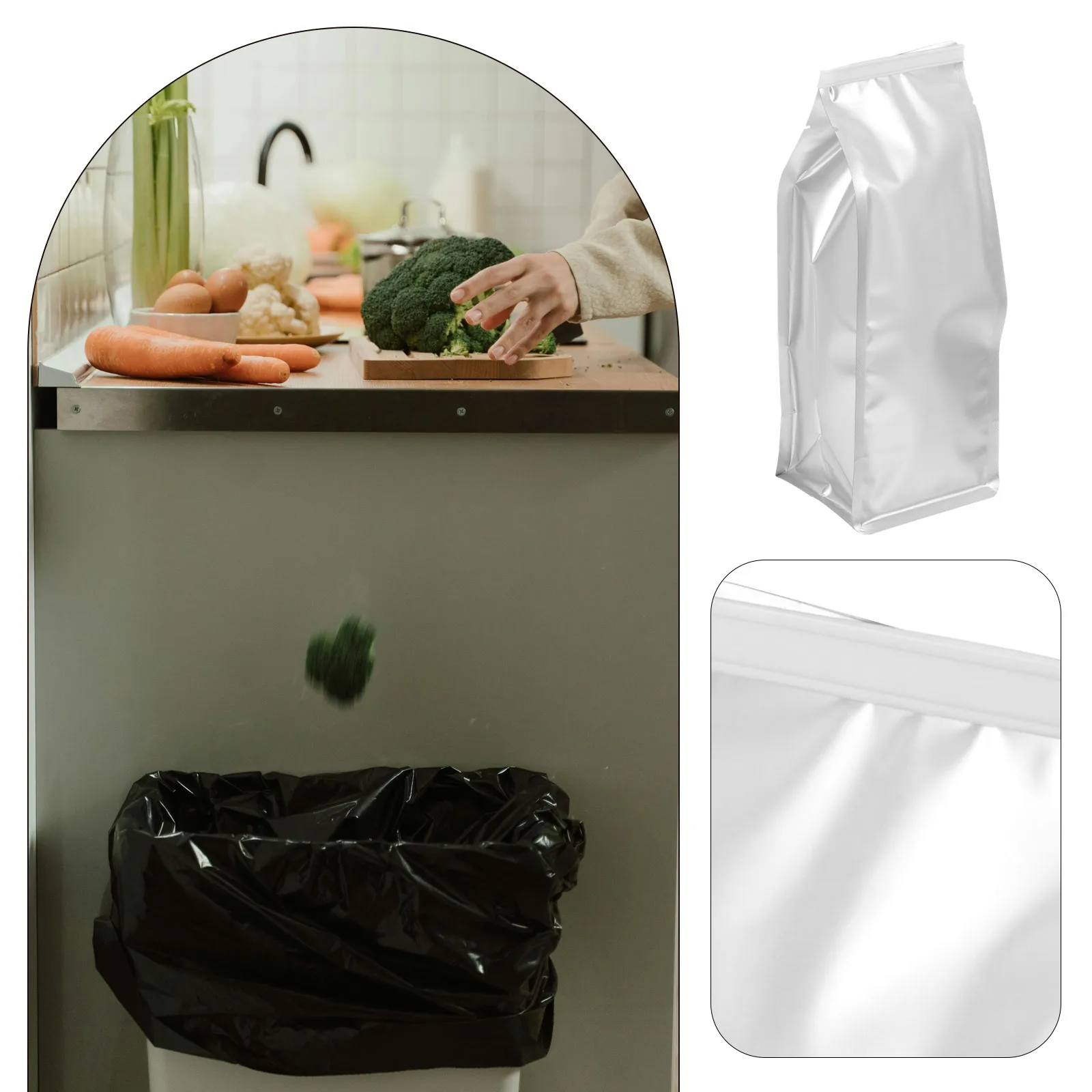 

10pcs Grease Storage Bag Kitchen Cooking Oil Container Multi Function Travel Aluminum Foil Fat Pack Disposable Holder