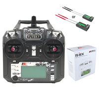 Flysky FS-i6X 2.4GHz 6CH 10CH AFHDS 2A RC Transmitter with FS-IA6B or FS-iA10B Receiver for RC Drone Airplane Helicopter Mode 2