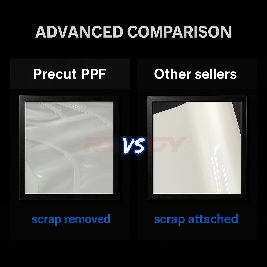 For Audi Q3 S Line 2019-2023 8.5mil Clear Matte Pre-Cut PPF Door & A/B Pillar Kit TPU Paint Protection Film Set