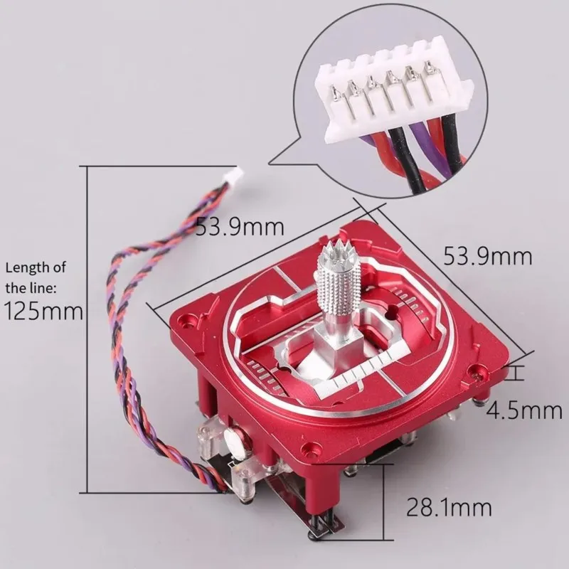 

WOWFU-V16MAX Remote Control Hall Effect Metal Joystick Assembly For CNC For TX16S